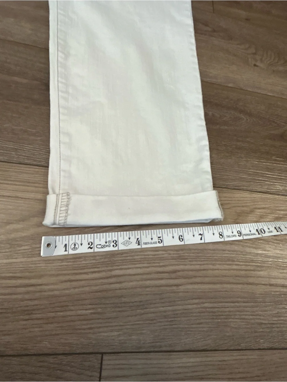 LOGO Lori Goldstein Boyfriend Jeans Size 10 Ivory A646051 2024